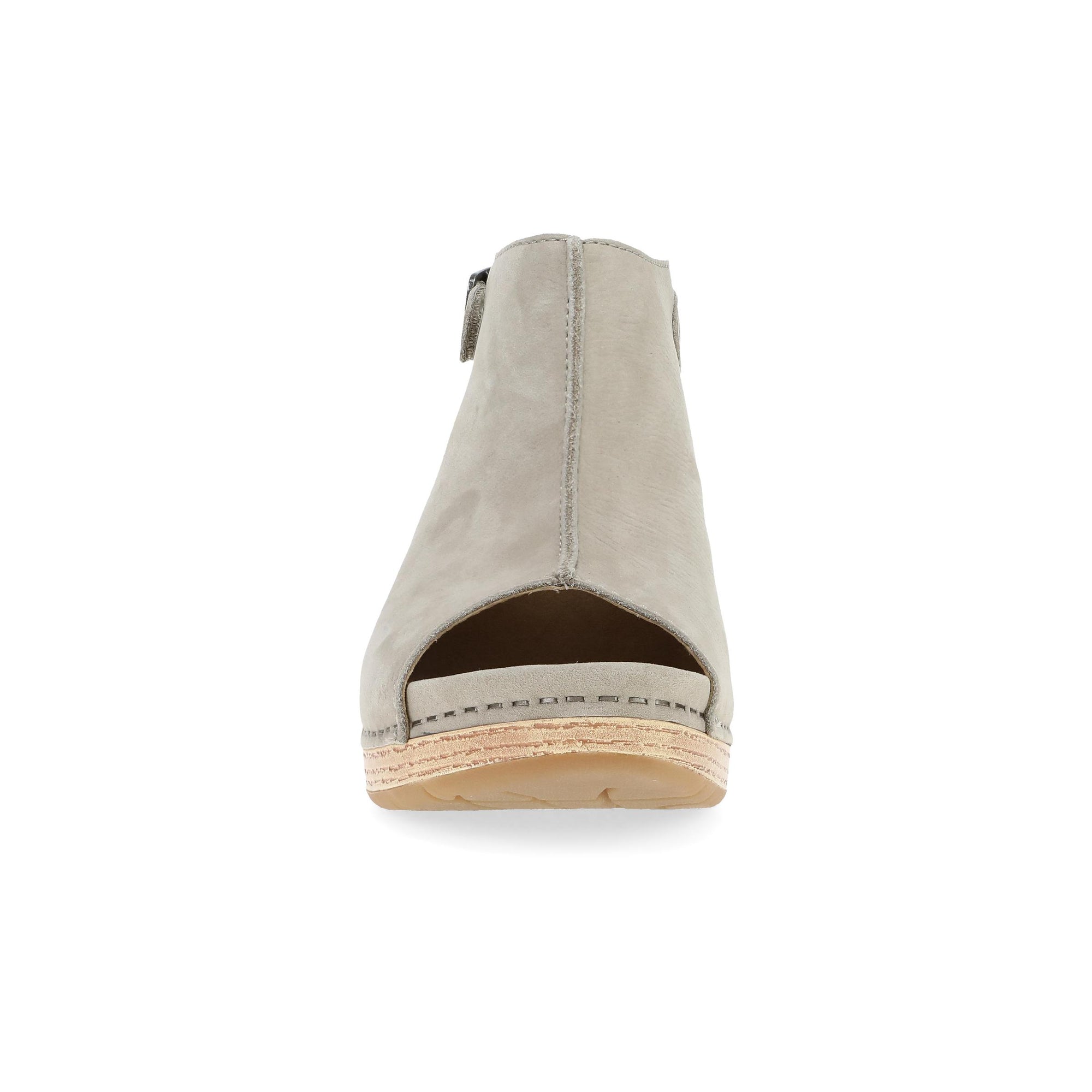 Toe image of Lizzy Taupe Milled Nubuck