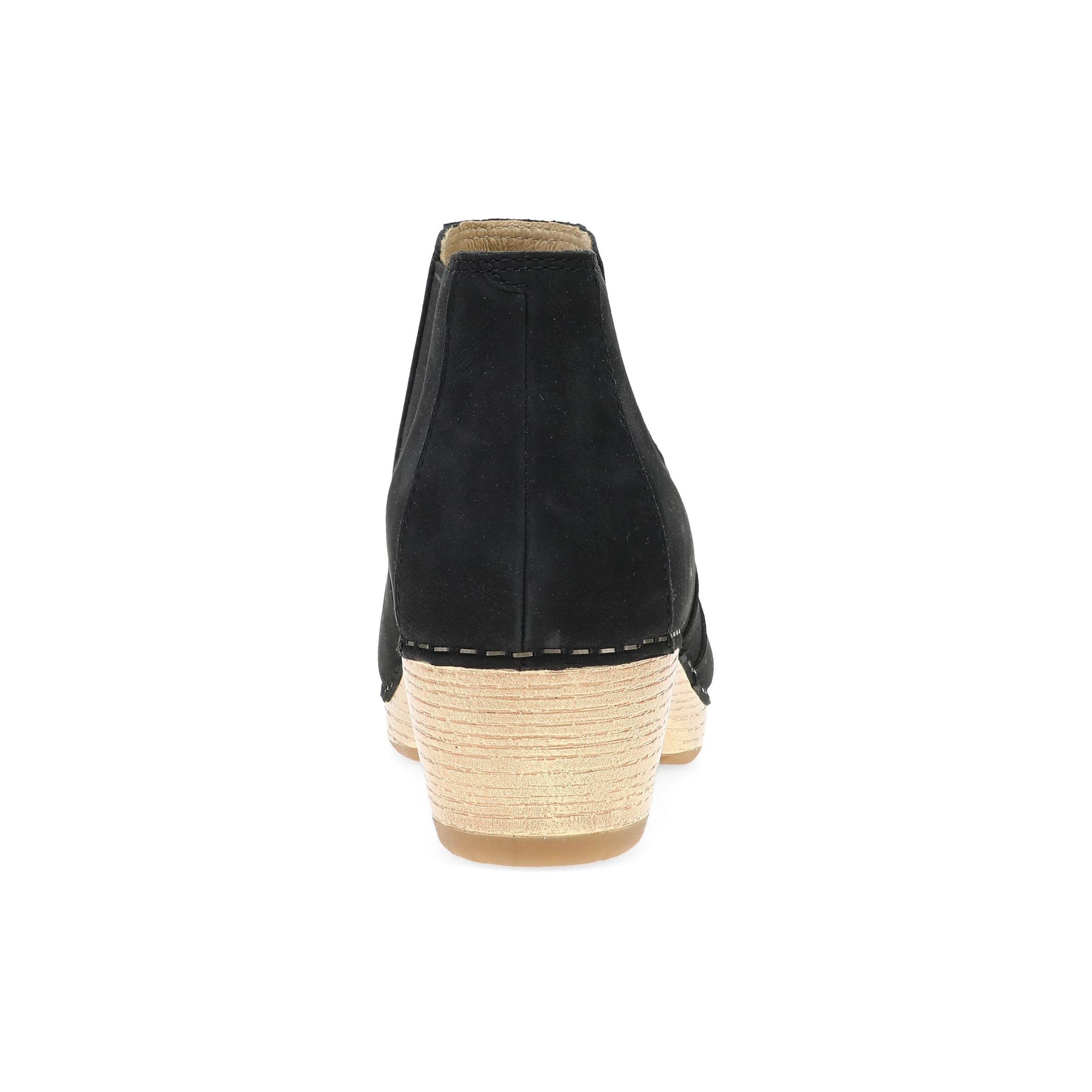 Heel image of Lane Black Milled Nubuck