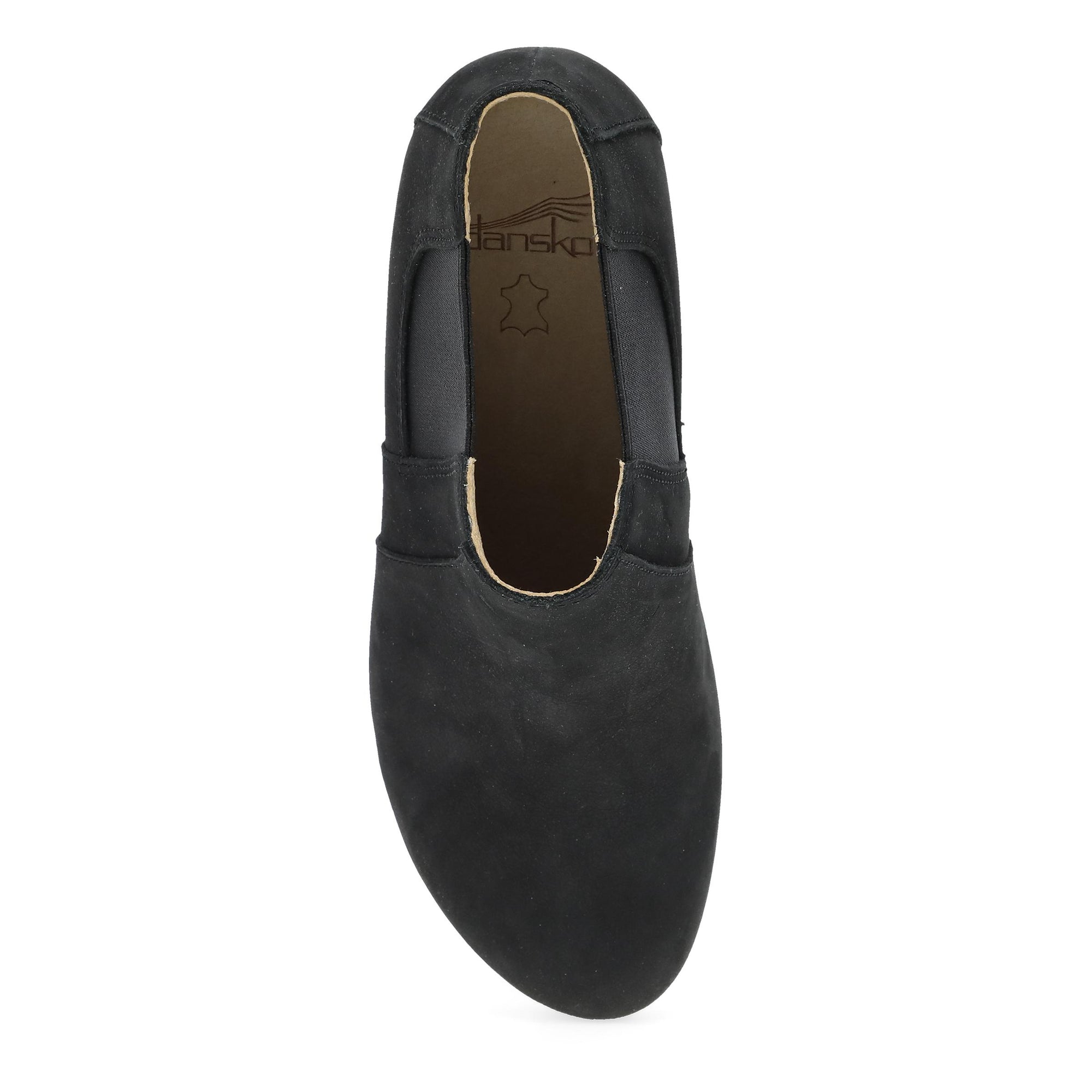 Top image of Lane Black Milled Nubuck