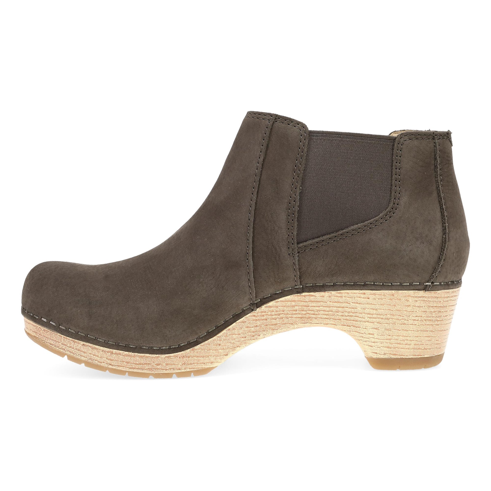 Side image of Lane Mushroom Milled Nubuck