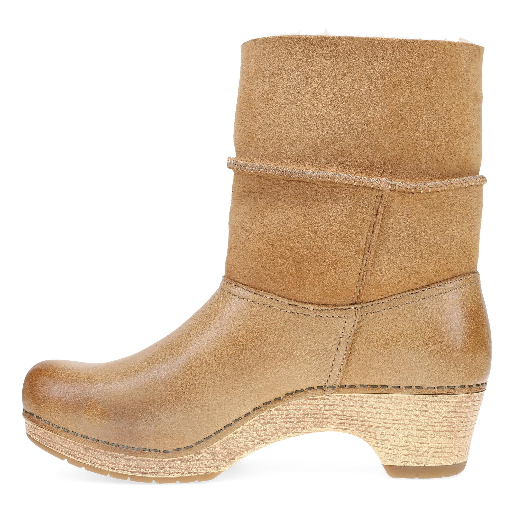 Side image of Lillith Honey Distressed