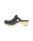Side image of Leandra Clog Black Leather