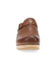 Toe image of Leandra Clog Brown Leather