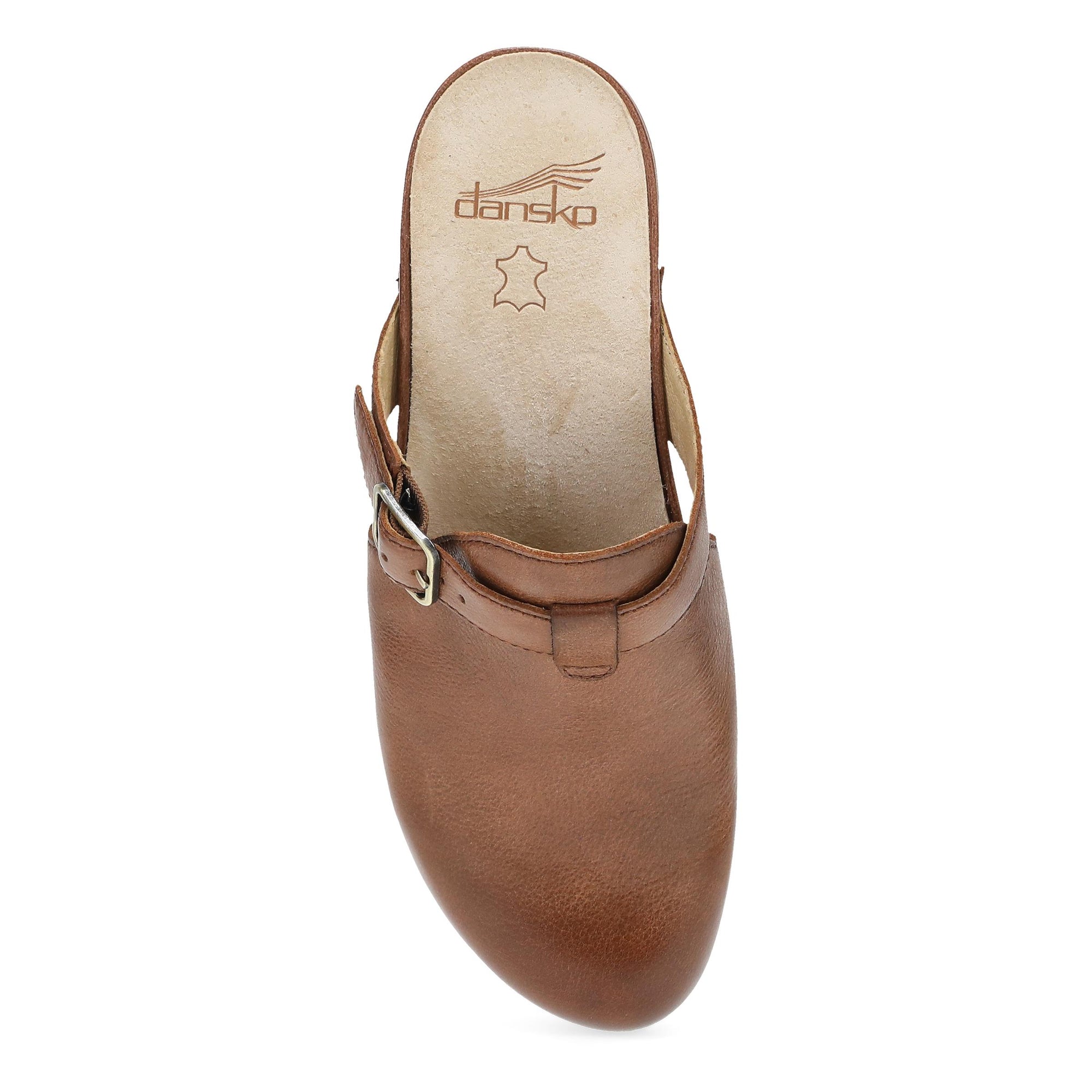 Top image of Leandra Clog Brown Leather