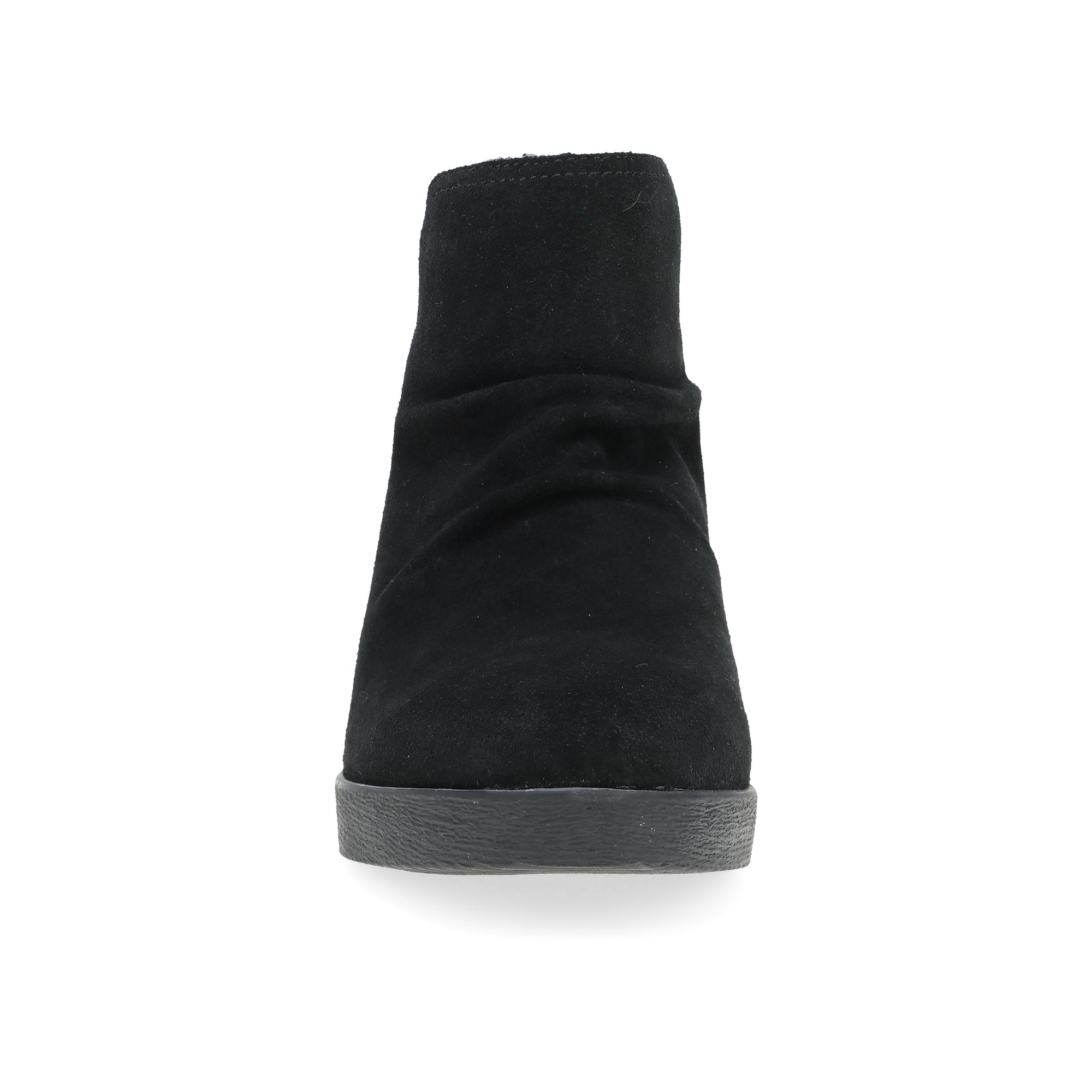 Toe image of Stephanie Black Waterproof Suede