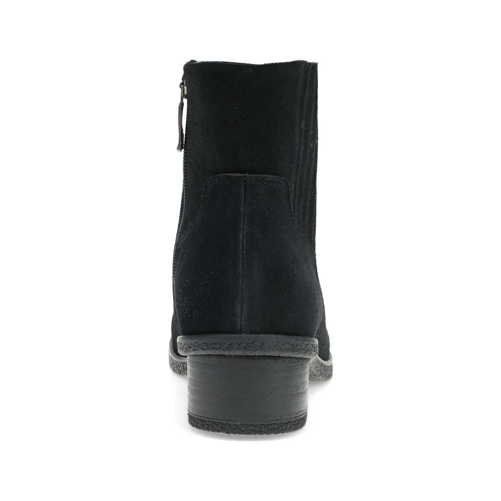 Heel image of Daisie Black Waterproof Suede