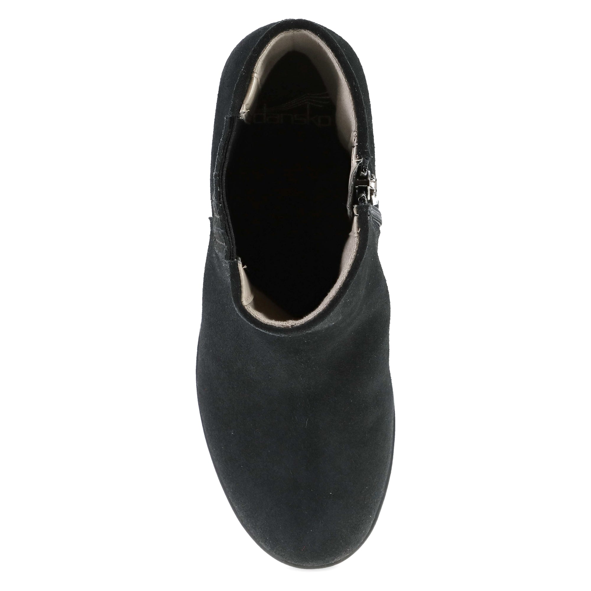 Top image of Daisie Black Waterproof Suede