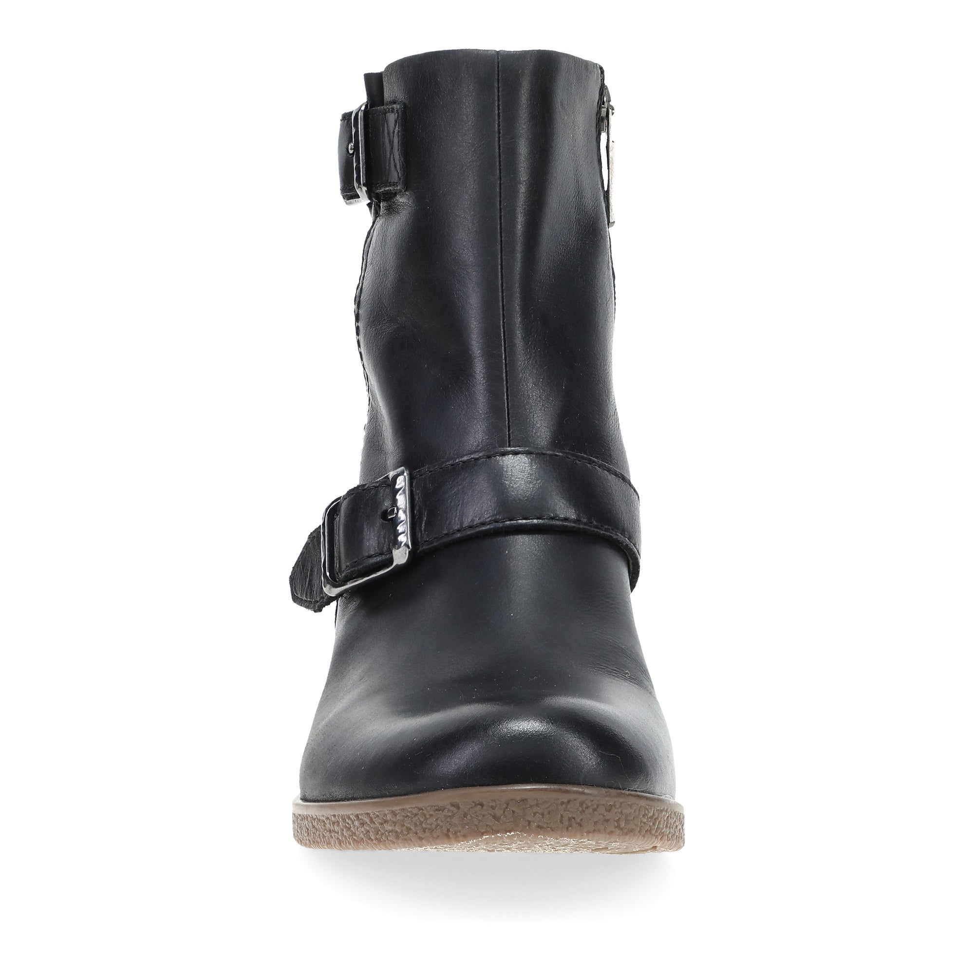 Toe image of Delphine Black Waterproof Burnished