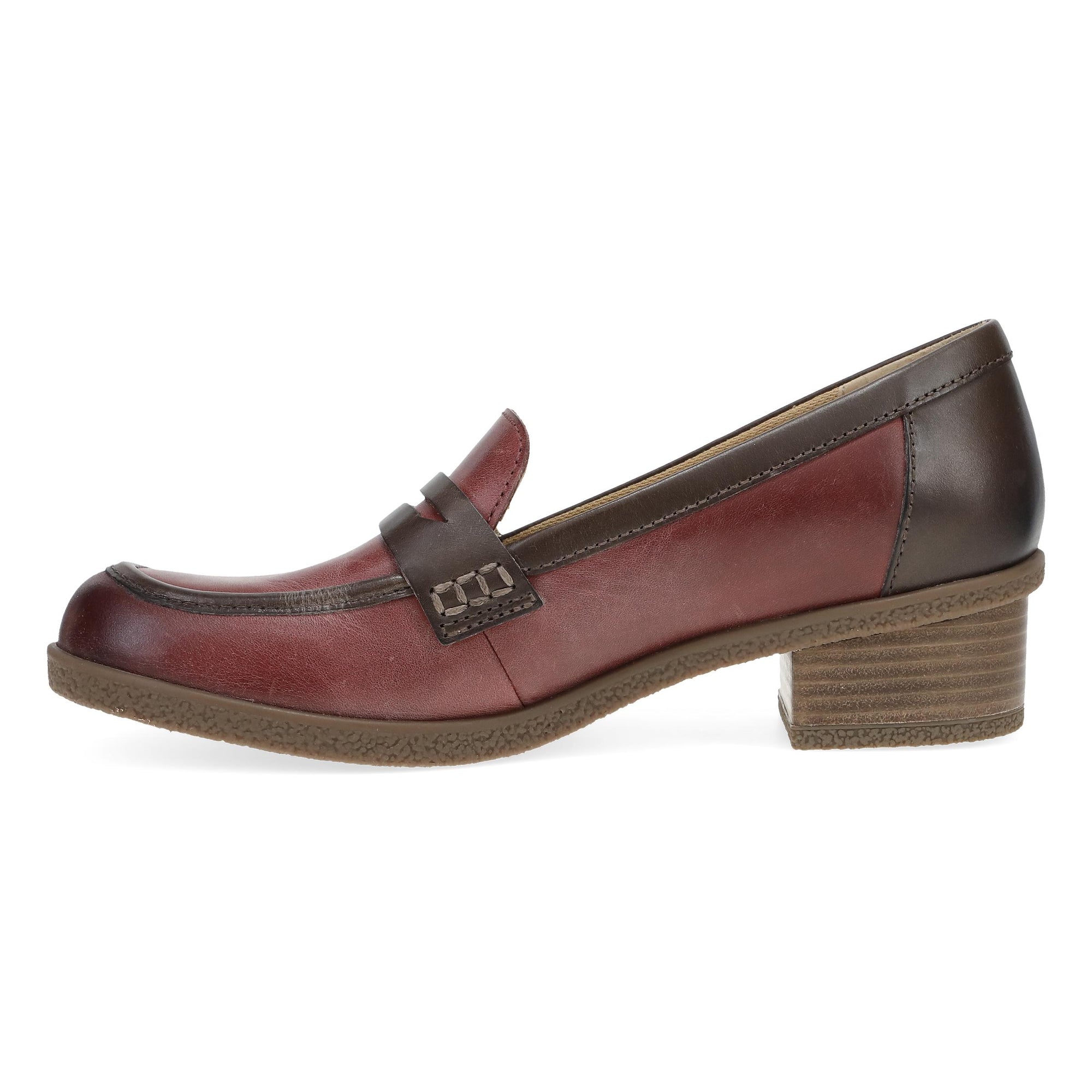 Side image of Danica Plum/Chocolate Waterproof Burnished