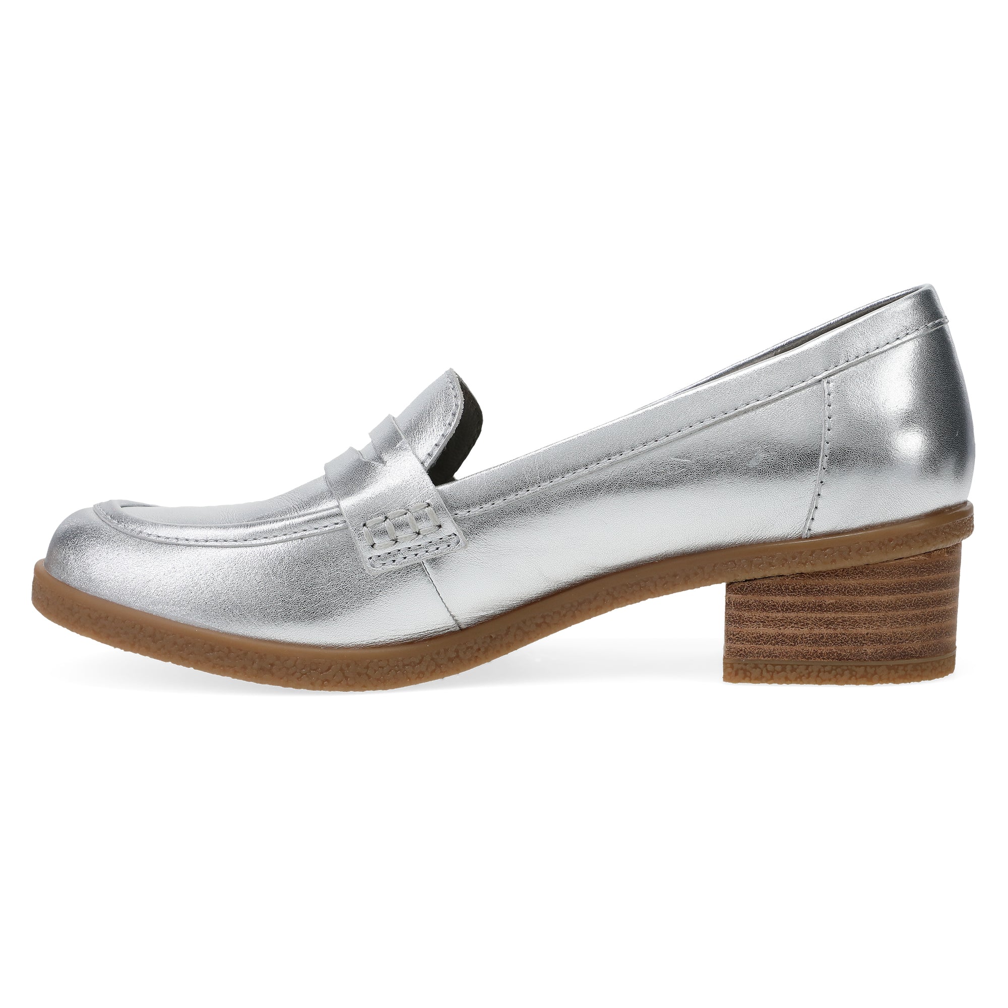 Side image of Danica Silver Metallic