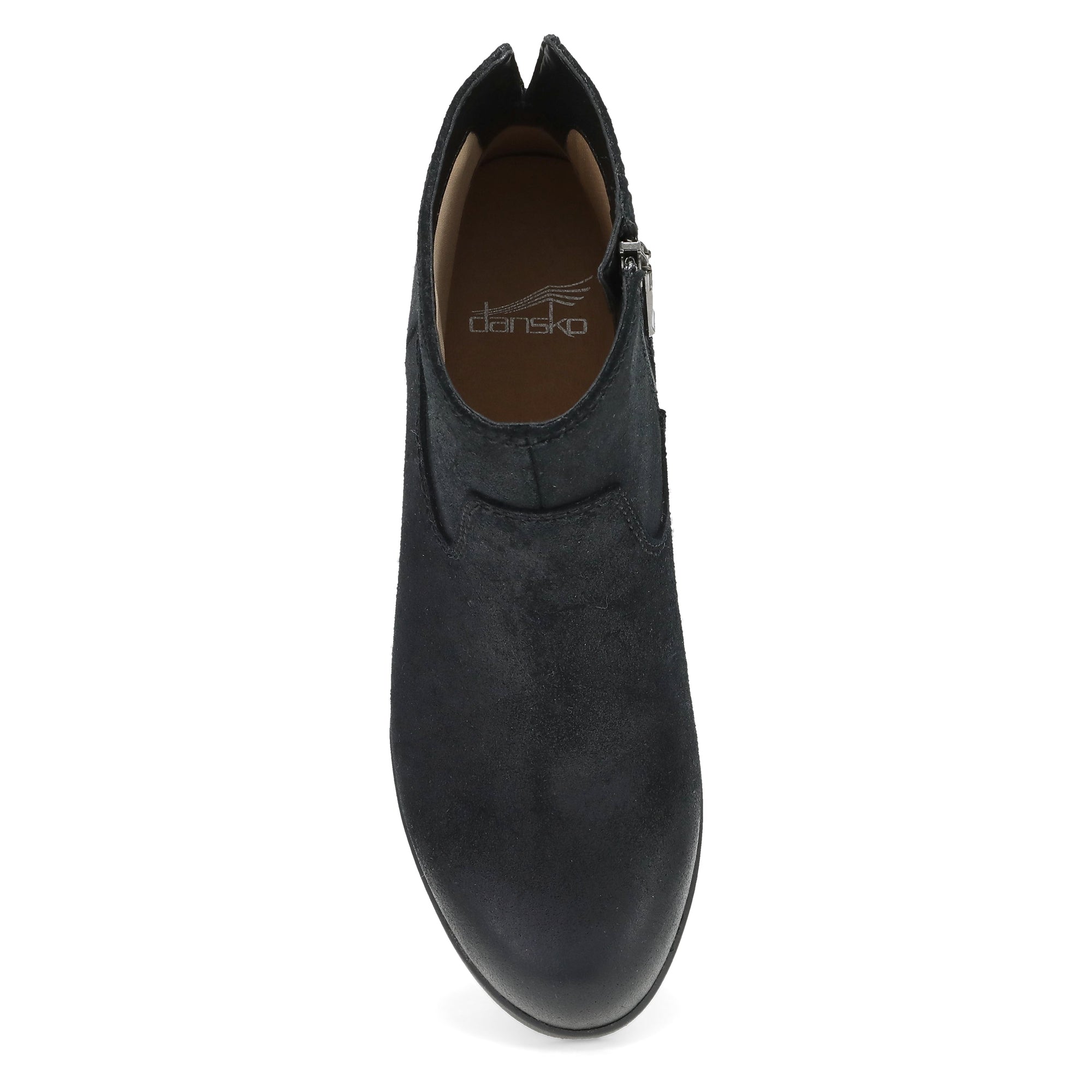 Top image of Carmella Black Burnished Suede