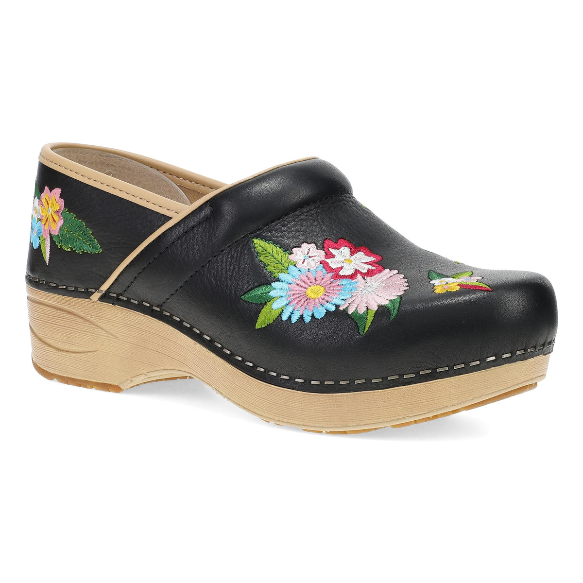 Primary image of XP 2.0 Clog Black Floral Embroidered