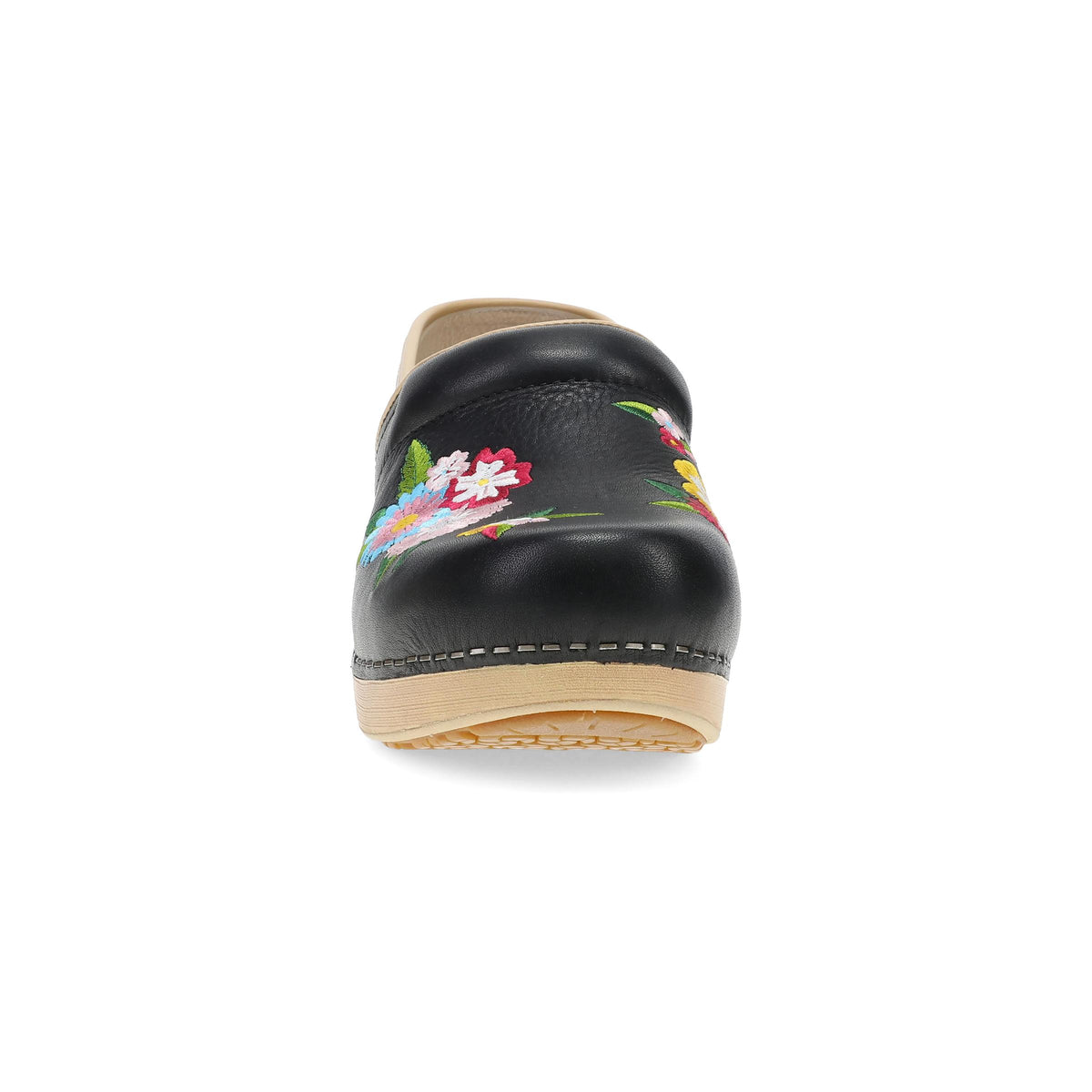 Toe image of XP 2.0 Clog Black Floral Embroidered
