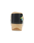 Heel image of XP 2.0 Clog Black Floral Embroidered