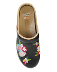 Top image of XP 2.0 Clog Black Floral Embroidered