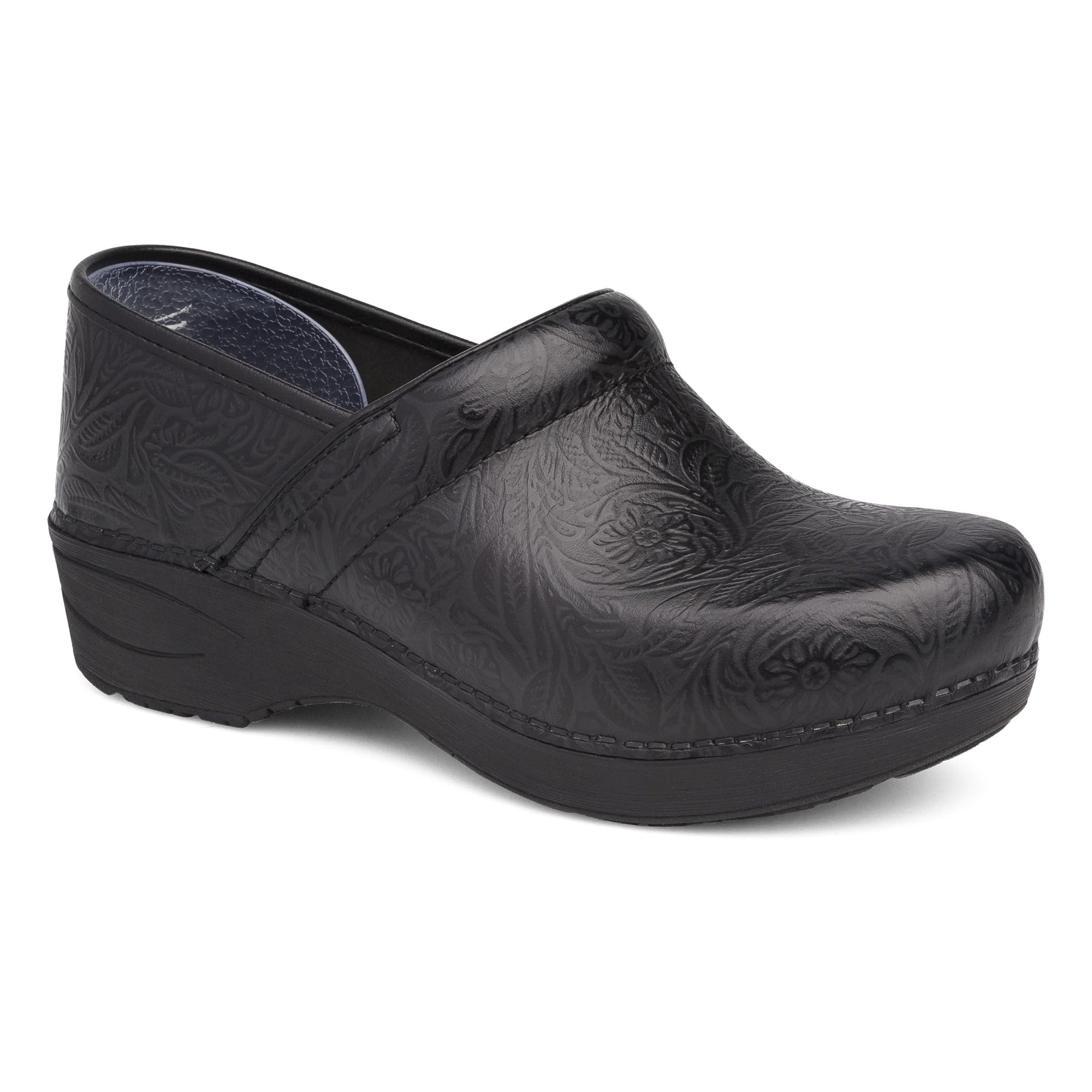 Primary image of Wide XP 2.0 Clog Black Tooled Floral