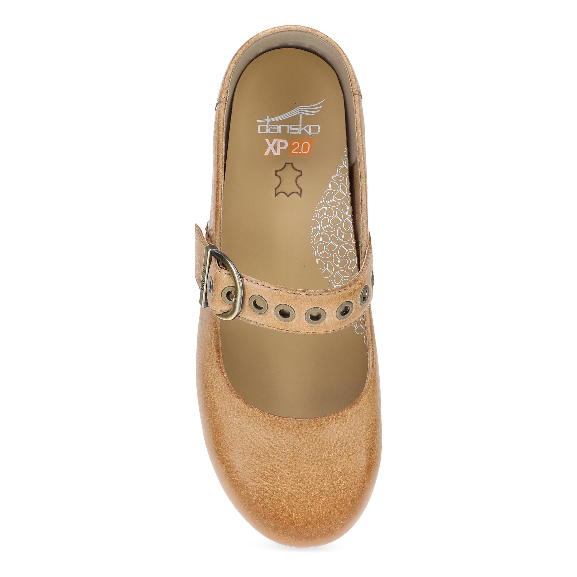 Top image of XP 2.0 Mary Jane Clog Honey Distressed