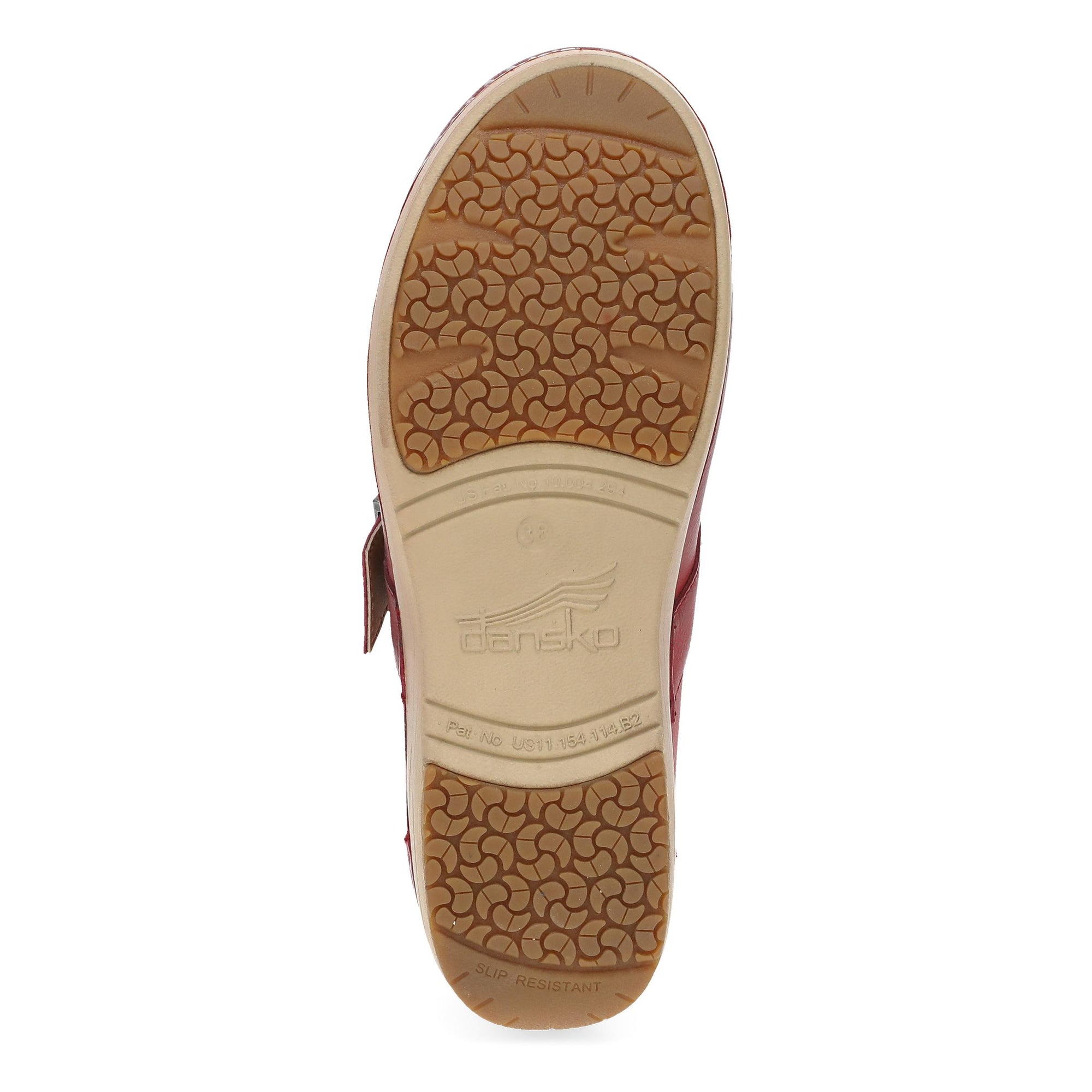Bottom image of Wide XP 2.0 Mary Jane Clog Red Leather