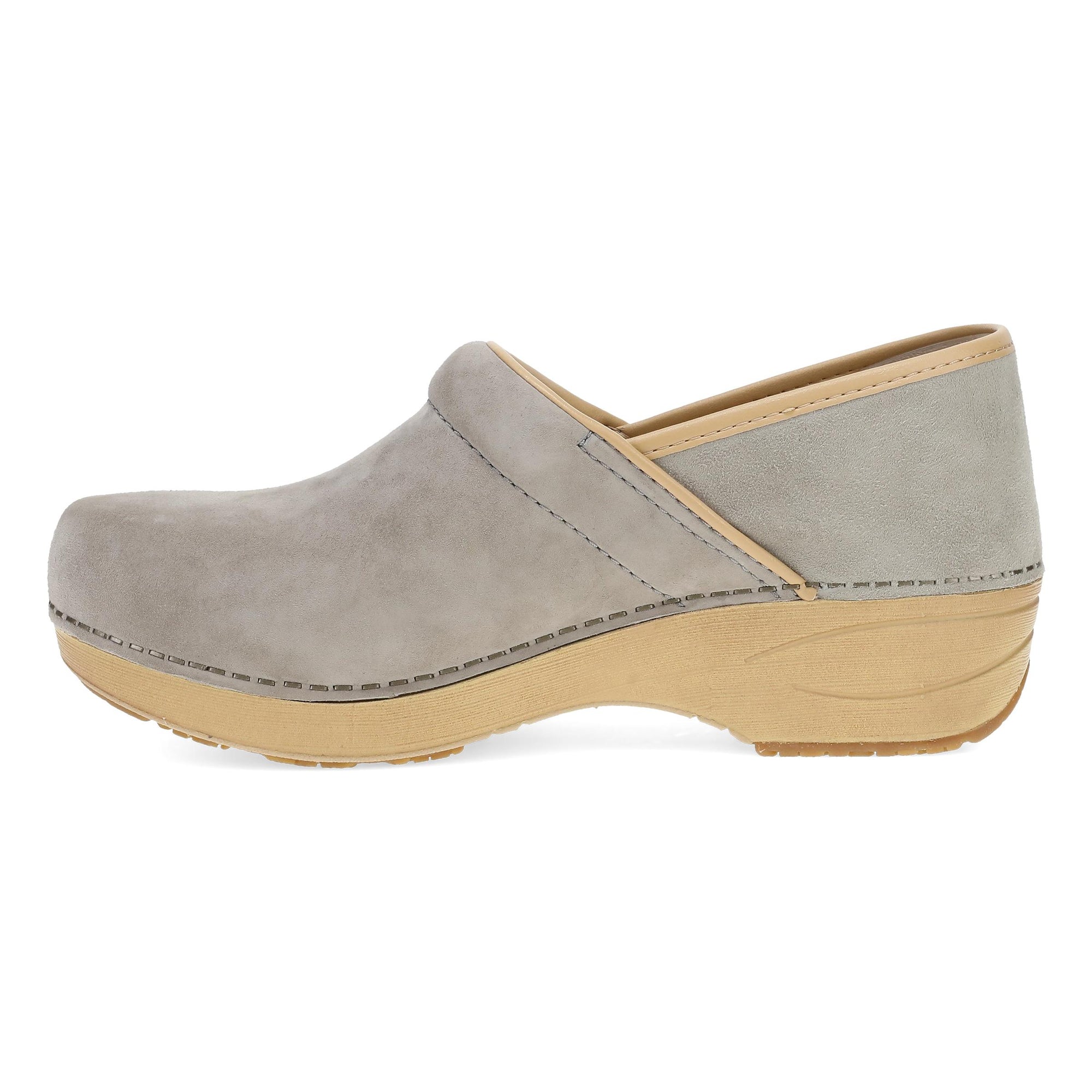 Side image of XP 2.0 Clog Grey Suede