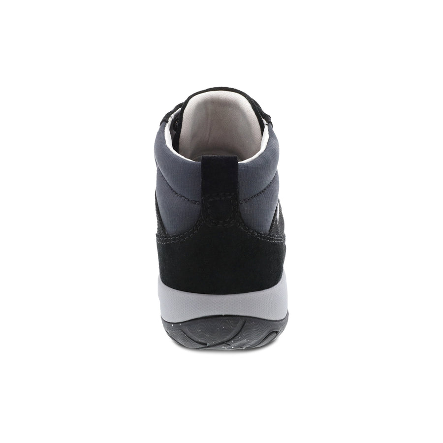 Heel image of Pearla Black Burnished Suede