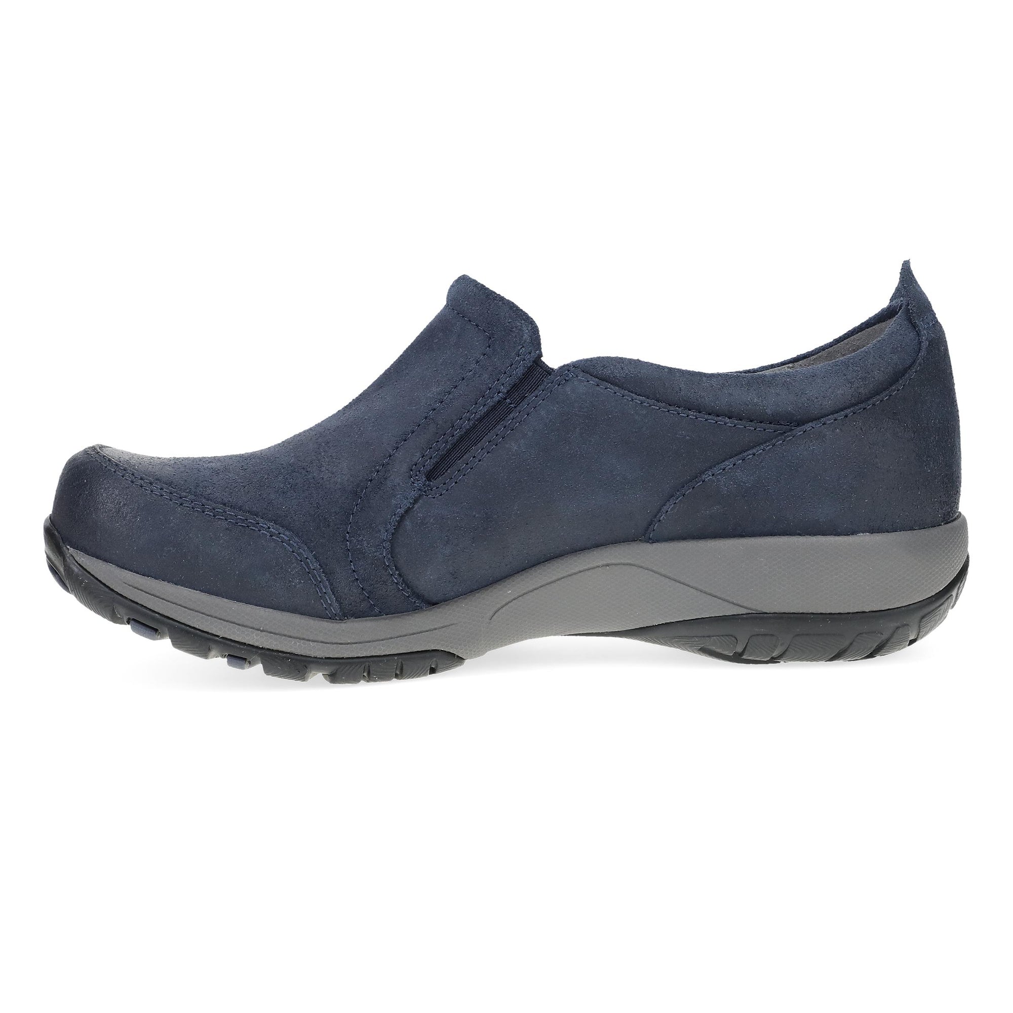 Side image of Pippy Navy Waterproof Suede