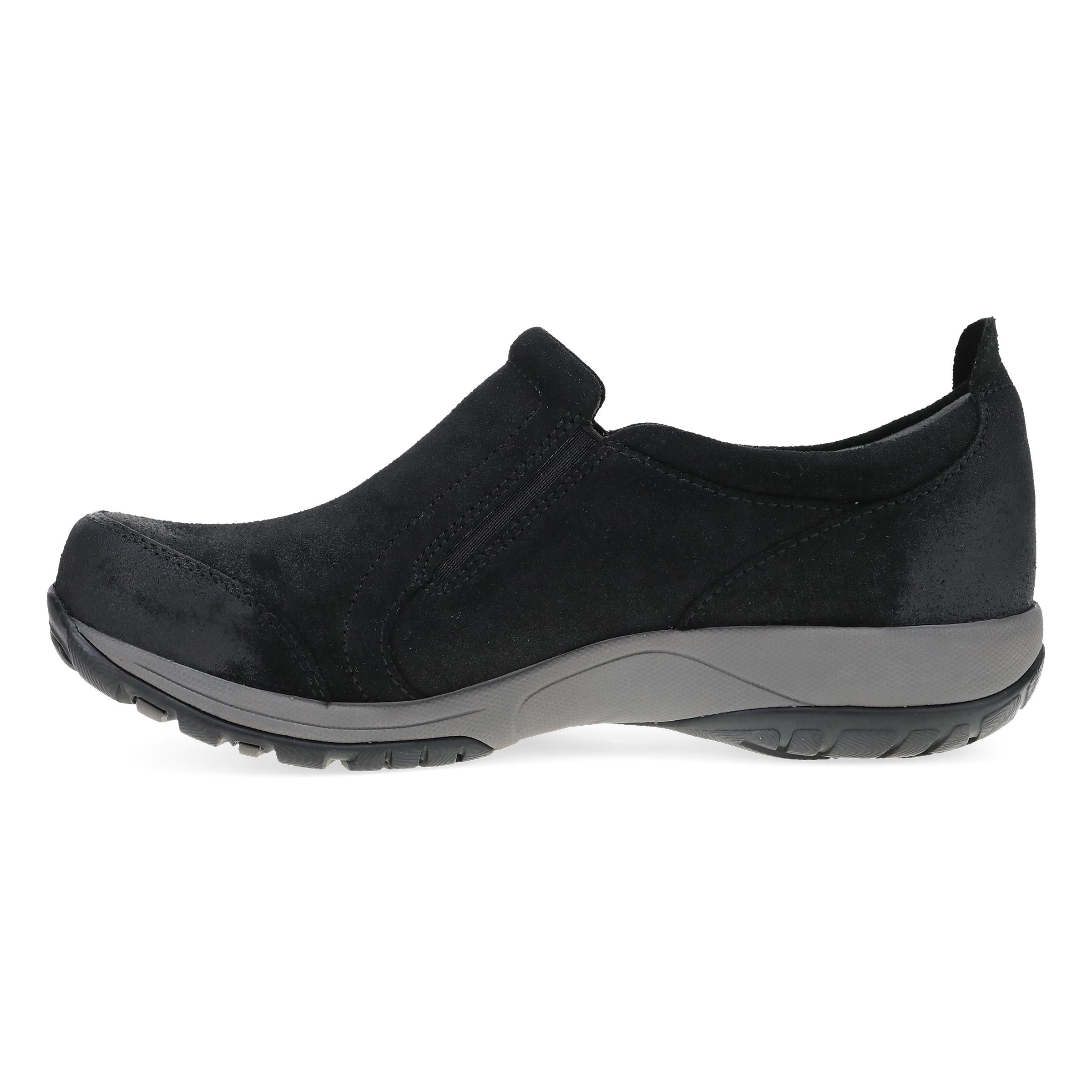 靴 tfxpw670 Pippy Wide Black Waterproof Burnished Suede – Dansko