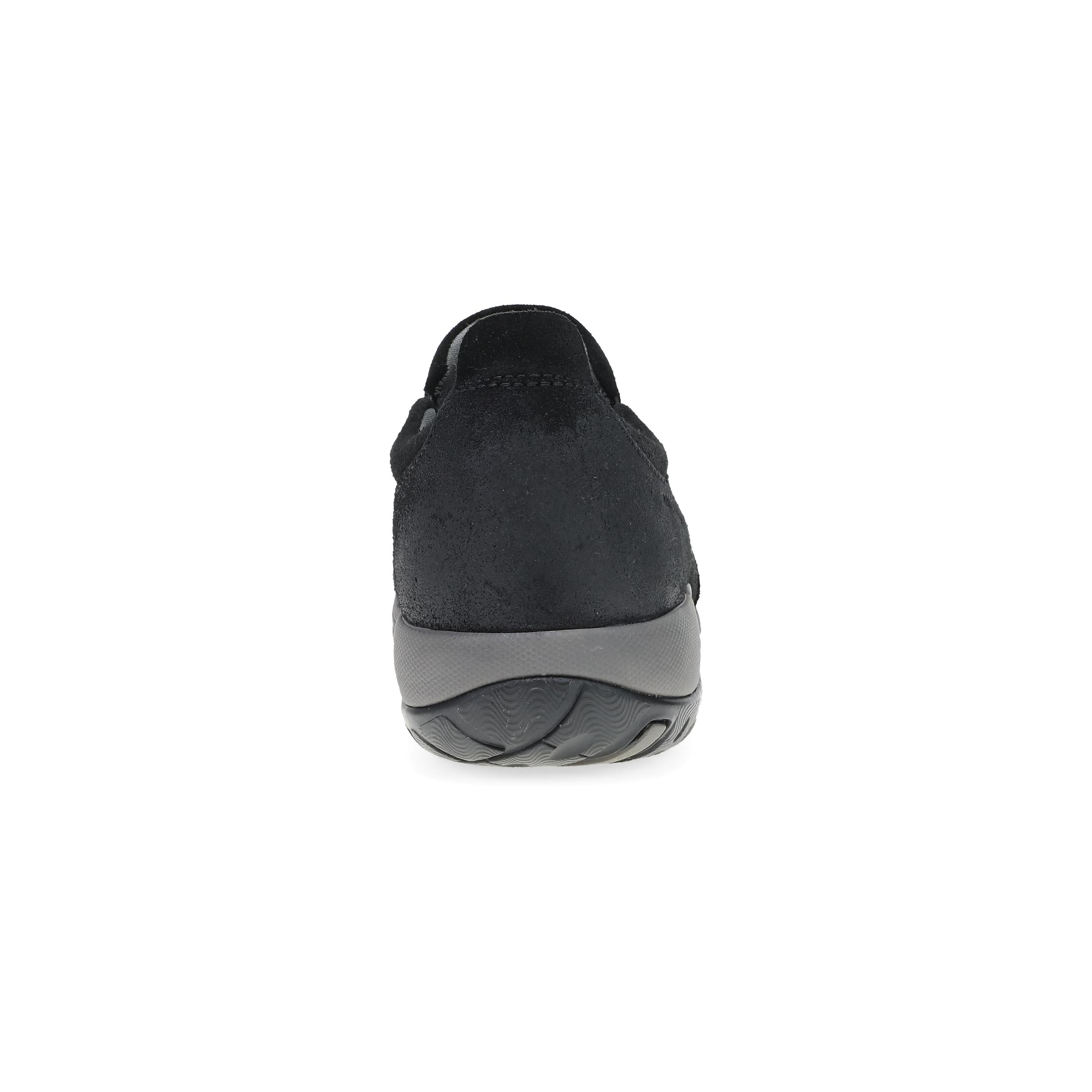 Pippy Wide Black Waterproof Burnished Suede – Dansko