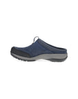 Side image of Pia Clog Navy Leather