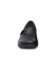 Toe image of Franny Wide Black Milled Nappa