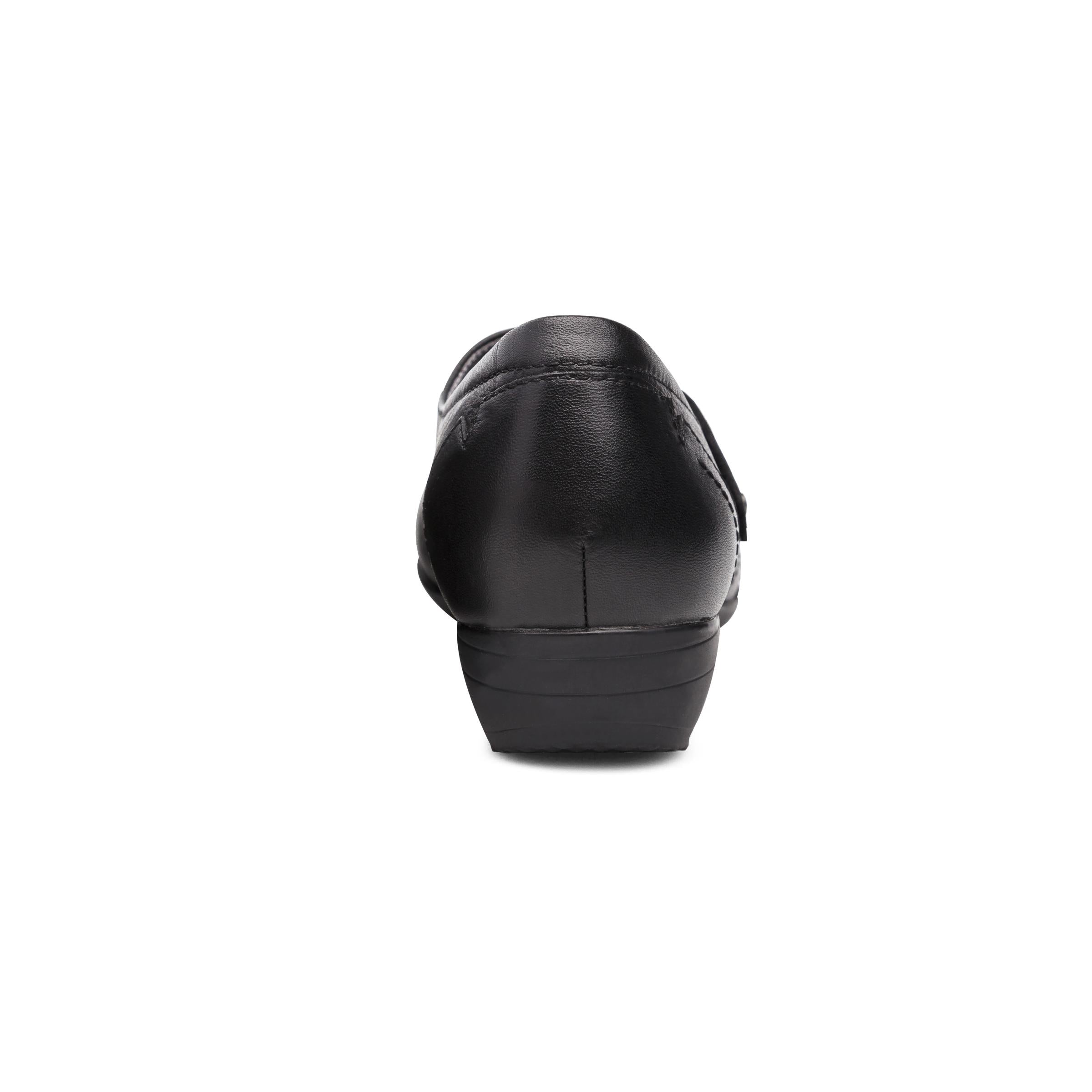 Franny Wide Black Leather – Dansko