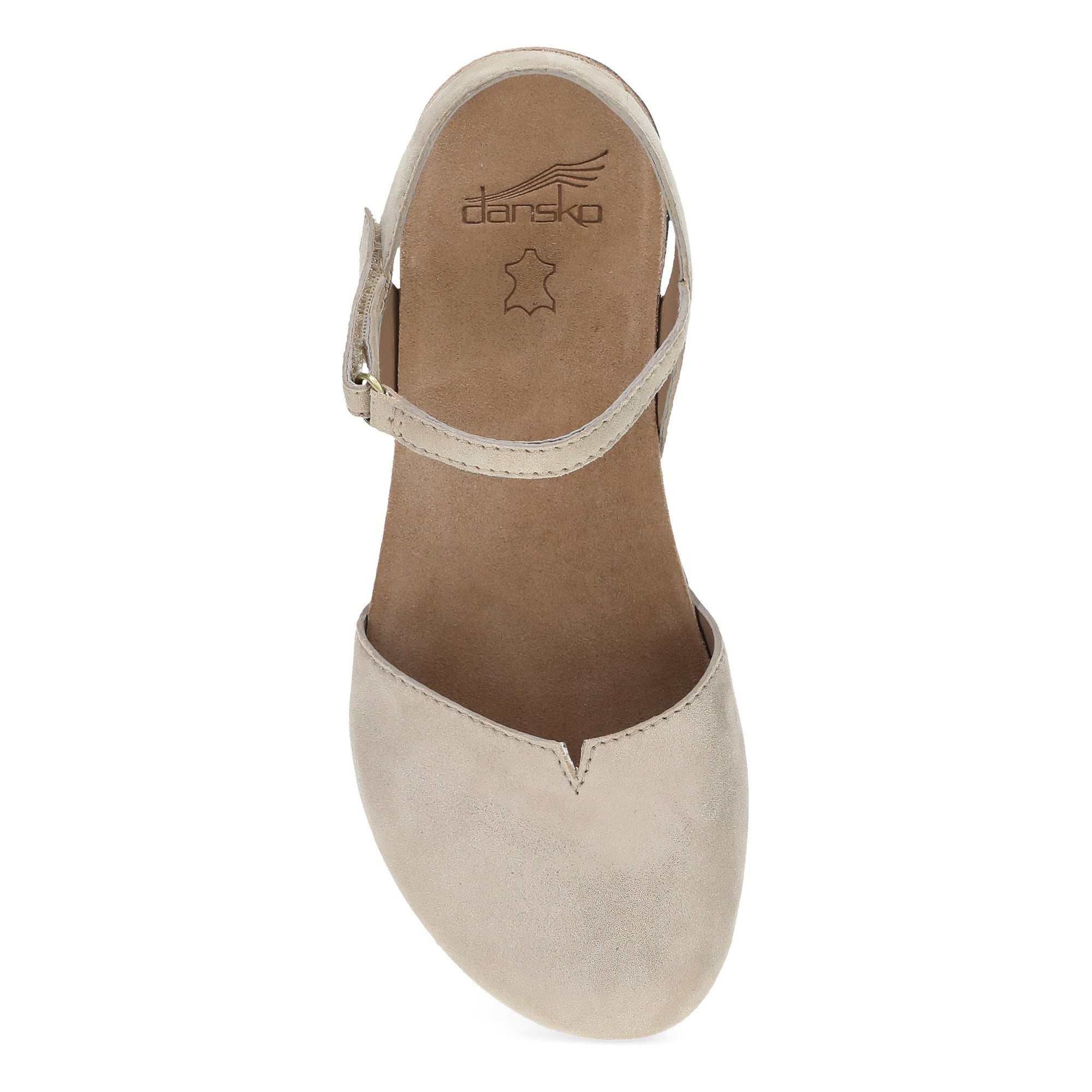 Top image of Rowan Beige Sparkle Suede