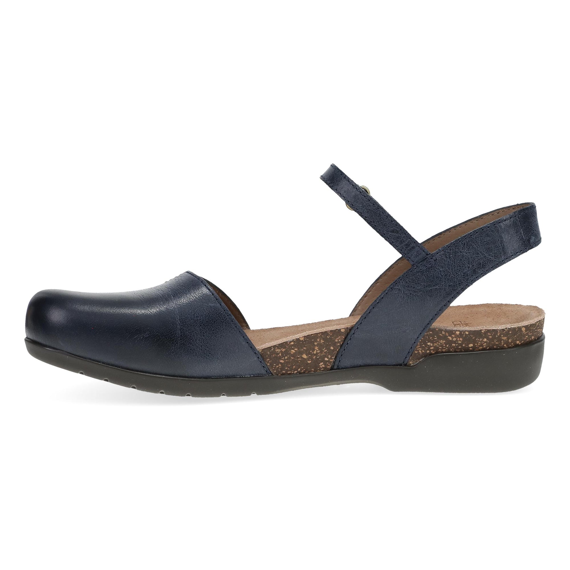 Side image of Rowan Navy Waxy Burnished