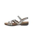 Side image of Roslyn Antique Silver Metallic