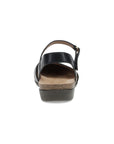 Heel image of Rowan Wide Black Waxy Burnished