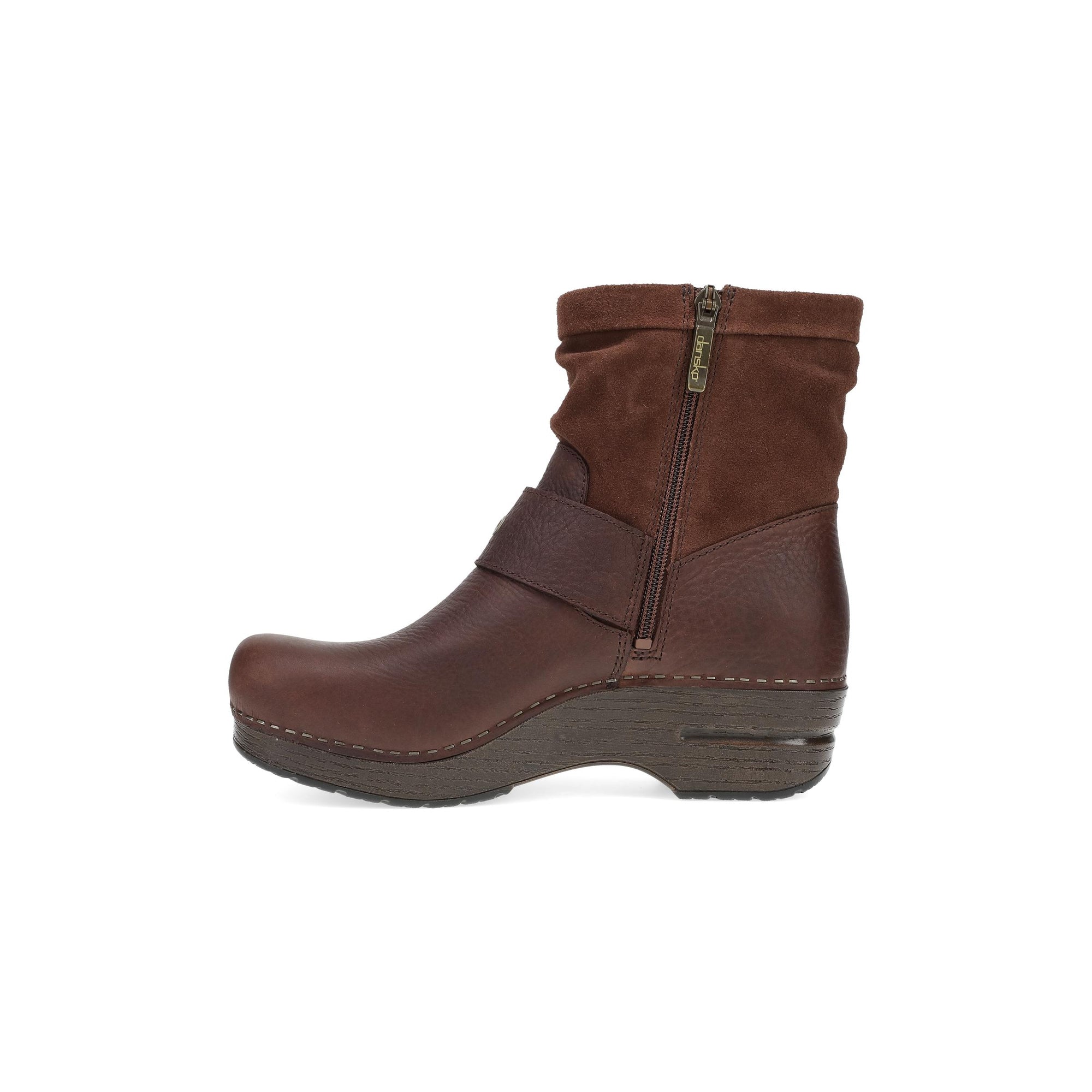 Side image of Pearson Boot Mahogany