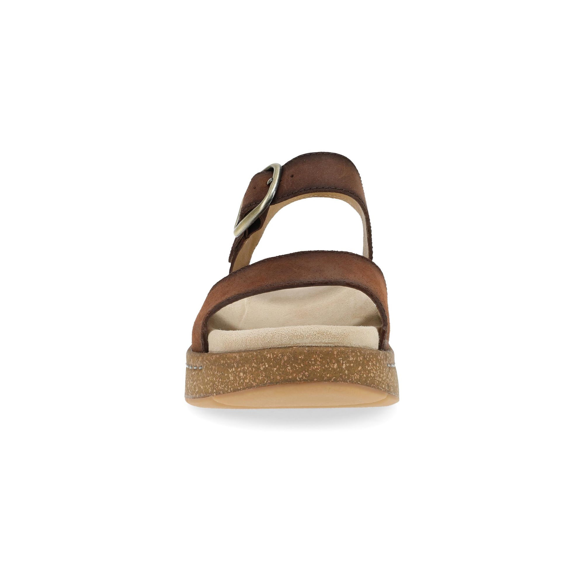 Toe image of Bianca Brown Burnished Suede