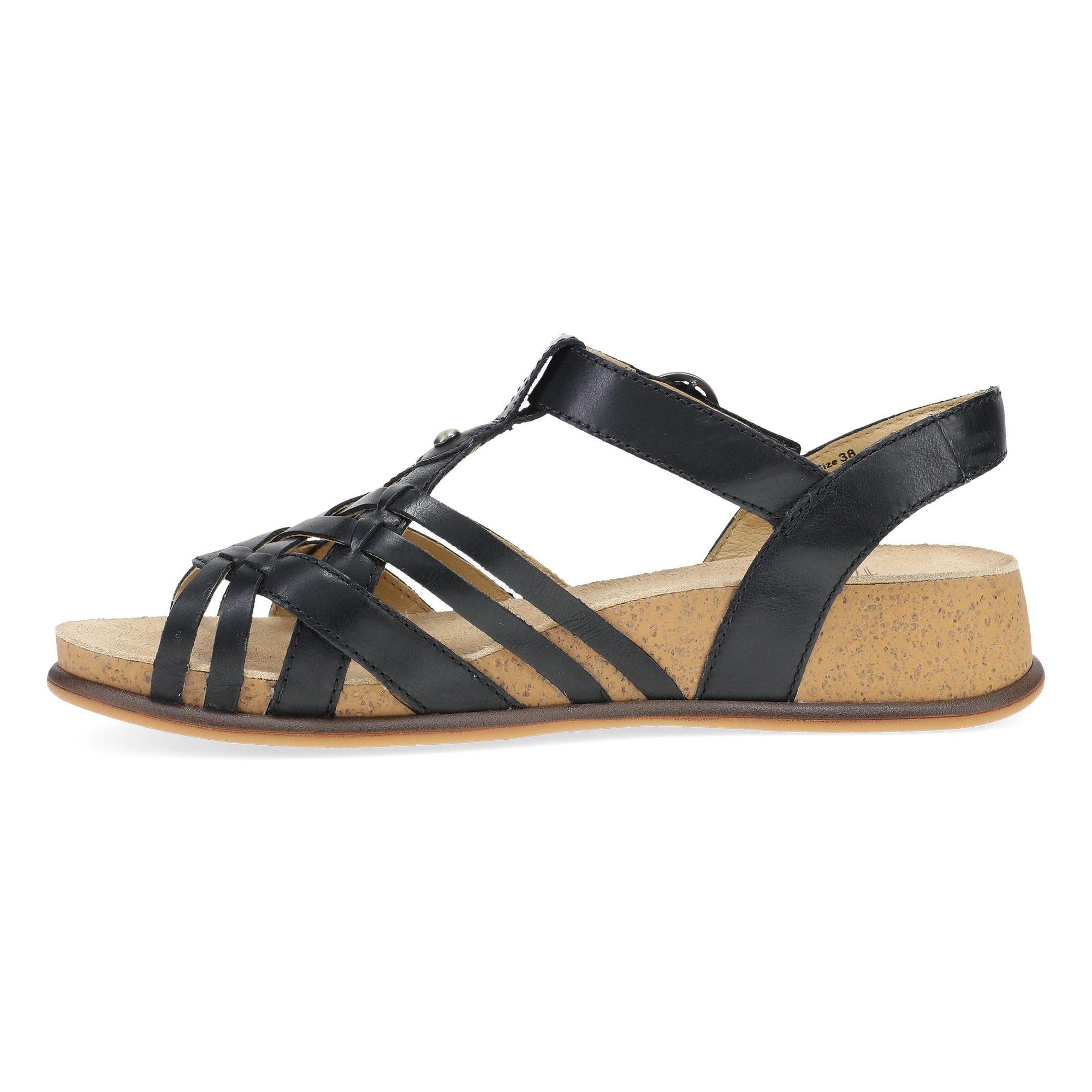 Side image of Christa Black Leather