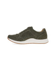 Side image of Catie Olive Suede