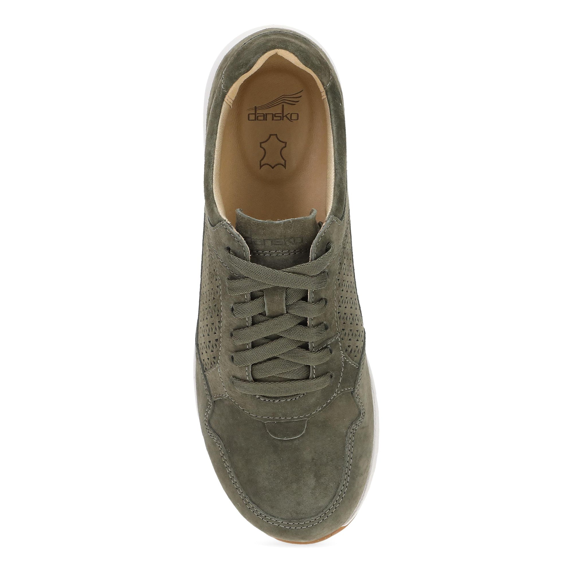 Top image of Catie Olive Suede