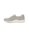 Side image of Clementine Light Grey Nubuck