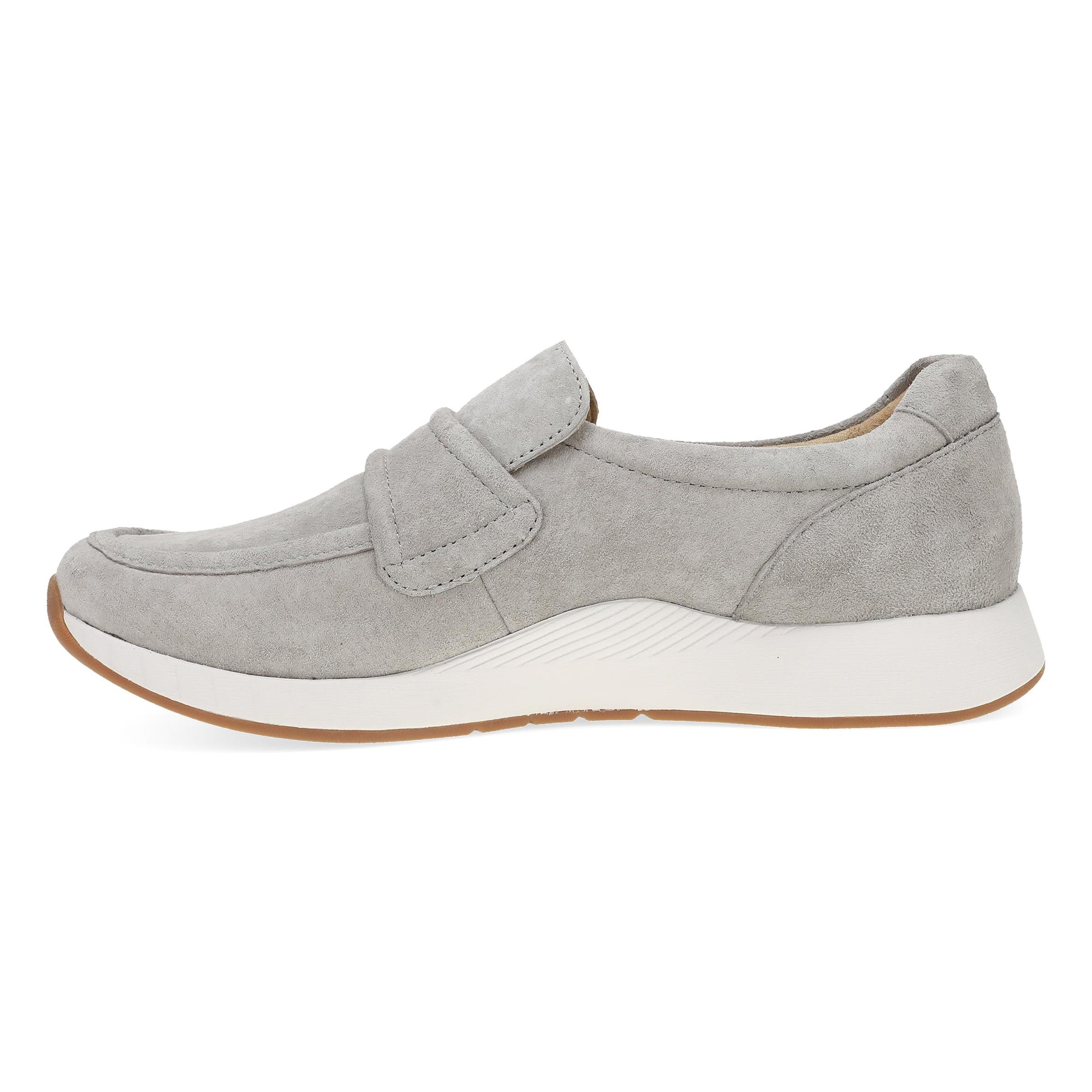 Side image of Clementine Light Grey Nubuck