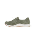 Side image of Clementine Olive Nubuck