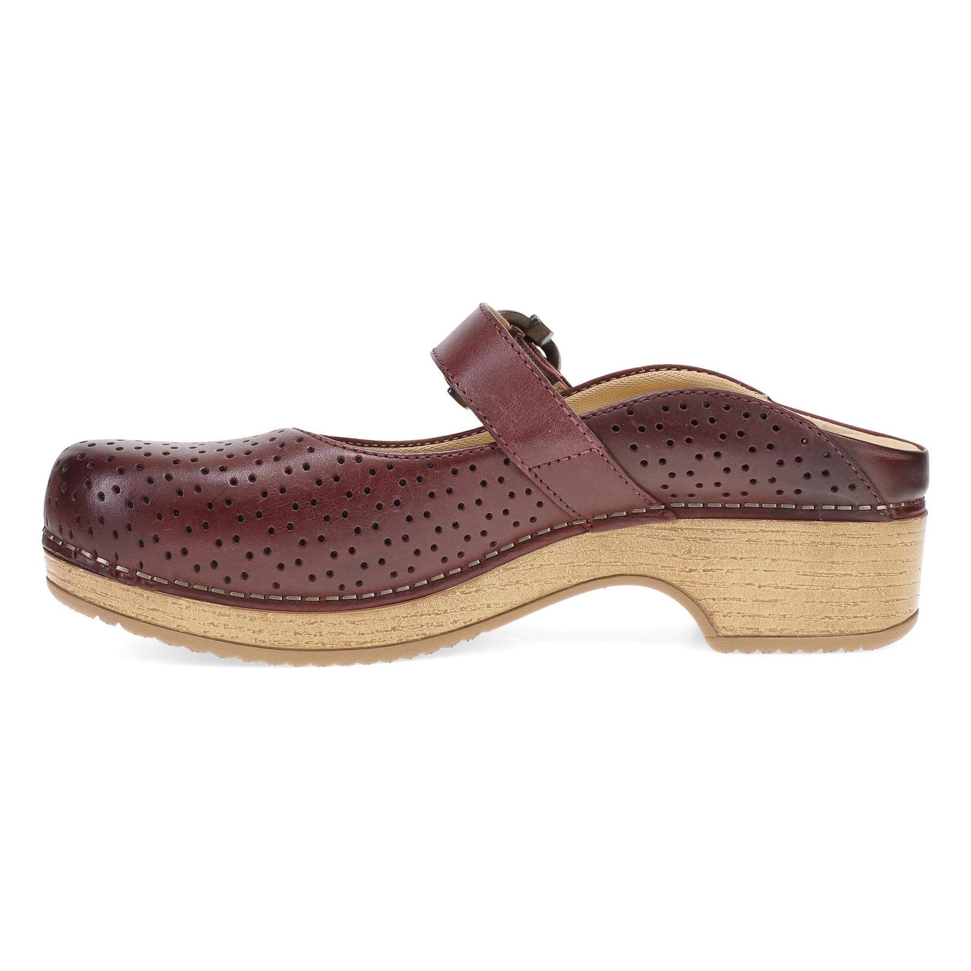Side image of Blaire Clog Sangria