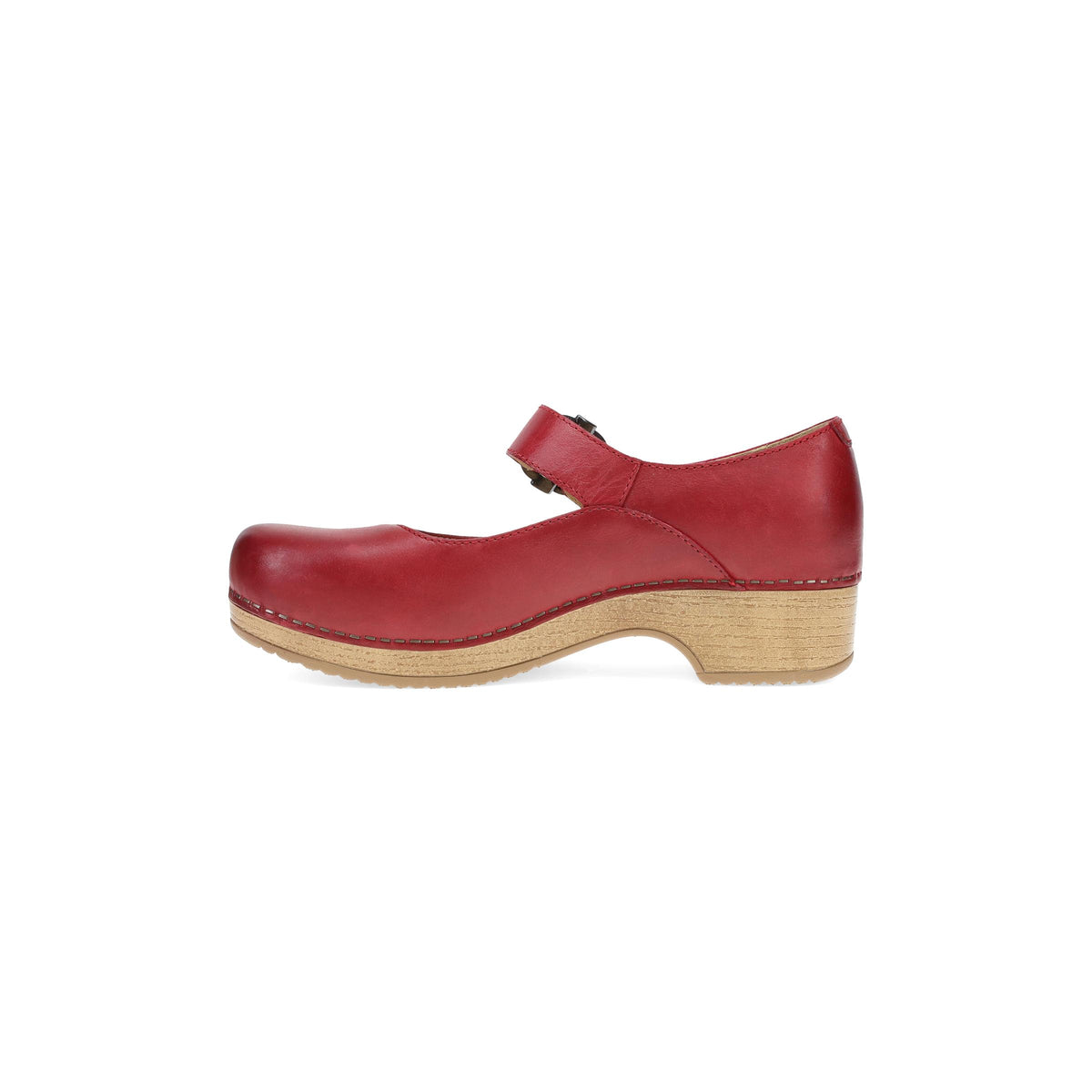 Side image of Bonny Mary Jane Red