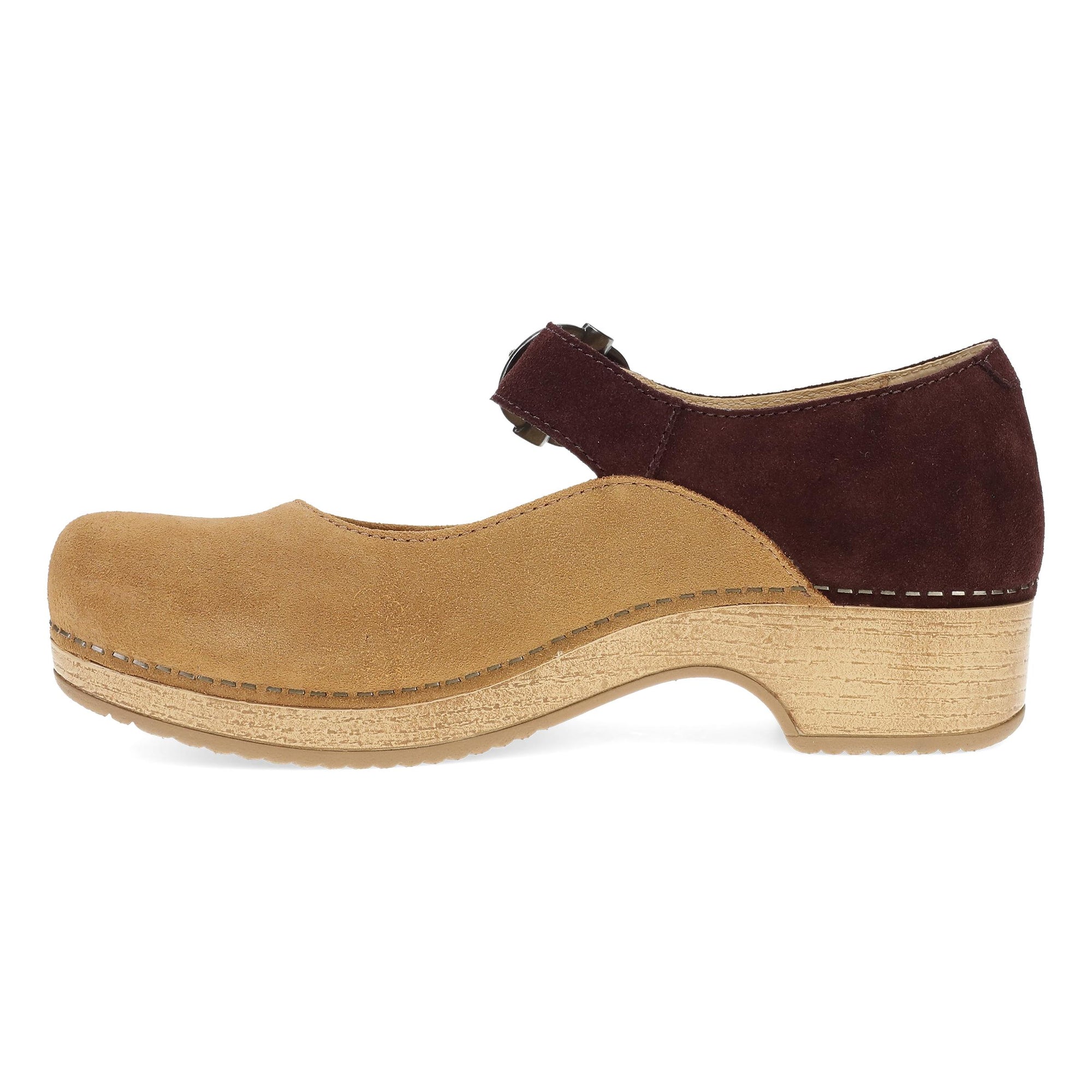 Side image of Bonny Mary Jane Tan/Mulberry