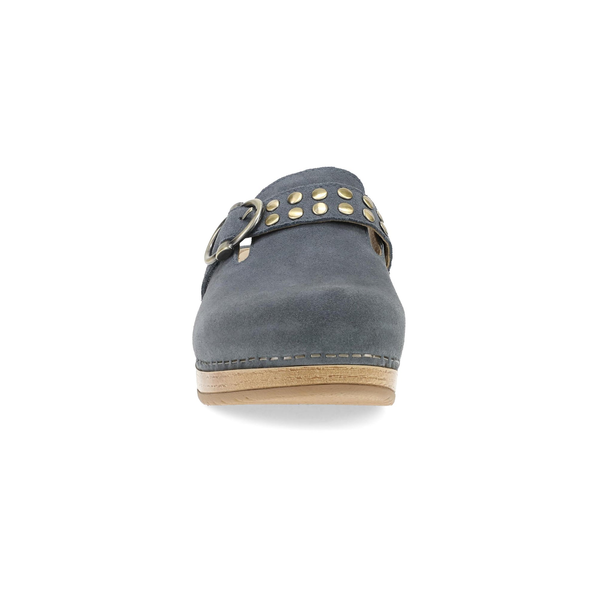 Toe image of Branson Clog Dusty Blue Leather