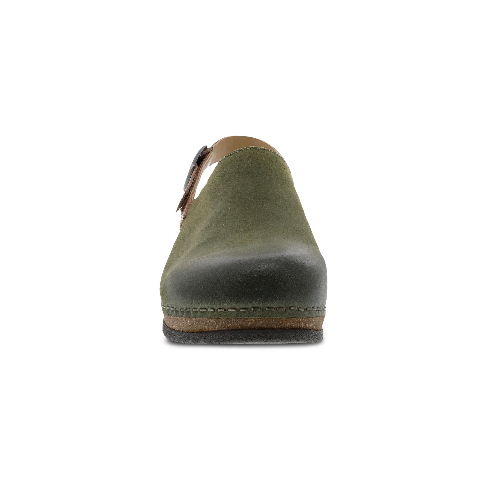 Toe image of Merrin Olive Burnished Suede