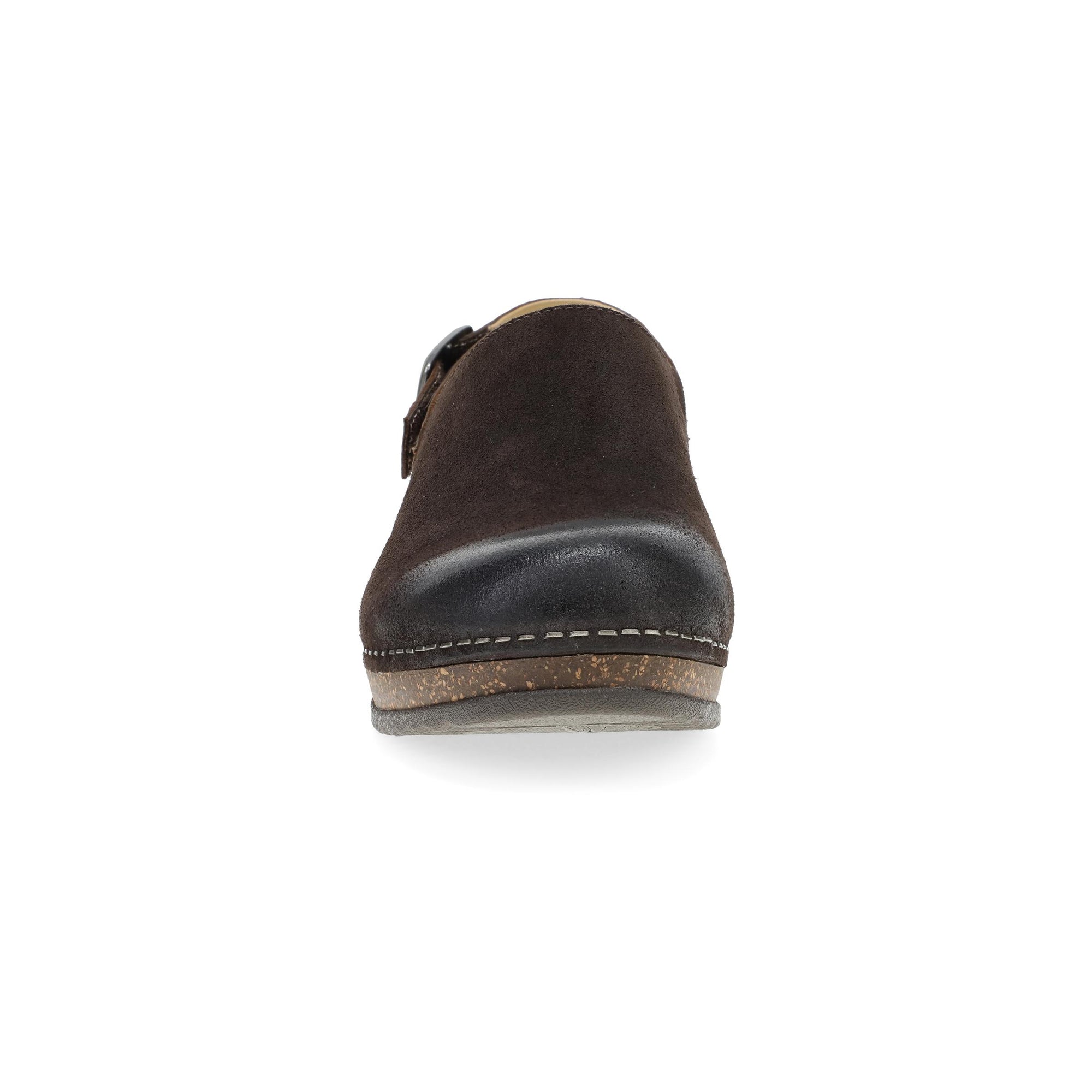 Toe image of Merrin Chocolate Burnished Suede