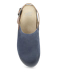 Top image of Merrin Blue Burnished Suede
