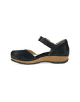 Side image of Mae Black Burnished Suede